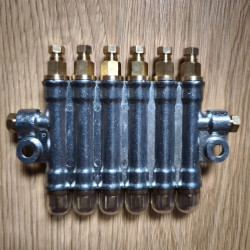 Alumīnija smērvielu sadalītājs (2-6 izvadi) CNC iekārtām mašīnām