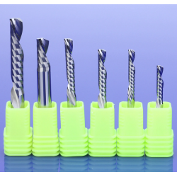 Shank 3.175mm Downcut Left Hand Single Flute Down cut Spiral Bits