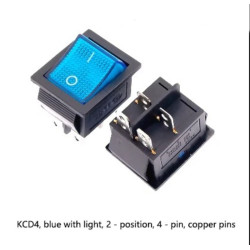 With Light 16A 250V,  Rocker Switch Power Reset Button, KCD4, 4/6 - PIN ,2/3 Switch positions