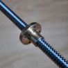 Trapezoidal Rod Lead Screw Thread  T8*2, T10*2, T12*3,  T16*4  Pitch 2-4mm Without Brass Nut  For 3D Printer
