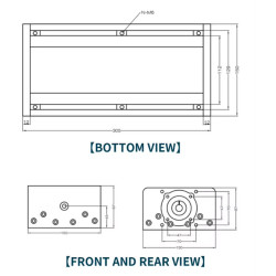Z- axis Linear Actuator Stage, Stroke 200mm -600 mm lead screw 5-10mm
