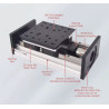Z- axis Linear Actuator Stage, Stroke 200mm -600 mm lead screw 5-10mm