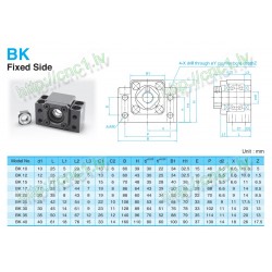 BK15-BF15 series support block kit for ball screw