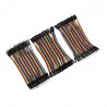 Dupont line 120pcs 100mm male to male + male to female and female to female jumper wire Dupont cable