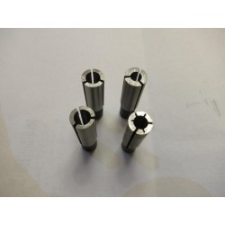 6 mm/6,35 līdz 3,175/4 mm  CNC maršrutētāja instrumenta adapteris 6 mm  (1 gab.)